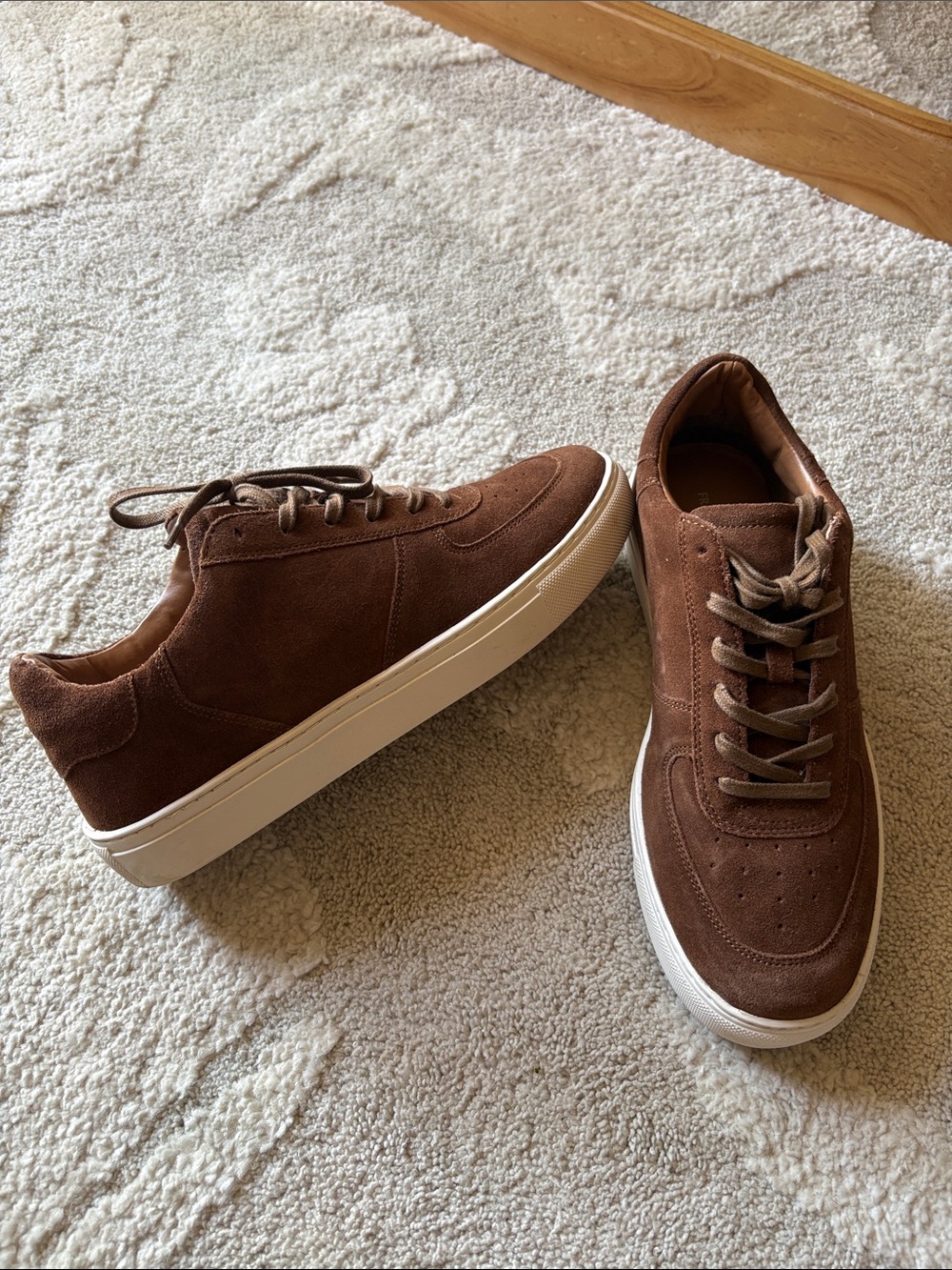 Franco Fortini Brown Suede Men's Casual Sneakers